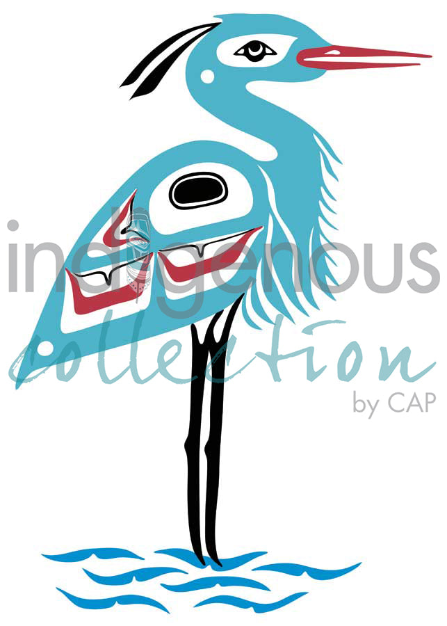 Great Blue Heron by artist Pauline Bull