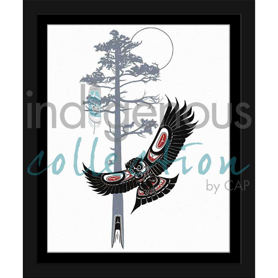 Owl Night Hunter by artist Richard Shorty - Northern Tutchone. Indigenous Collection