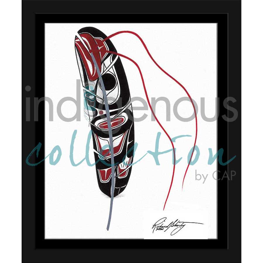 Eagle Feather by artist Richard Shorty - Northern Tutchone. Indigenous Collection