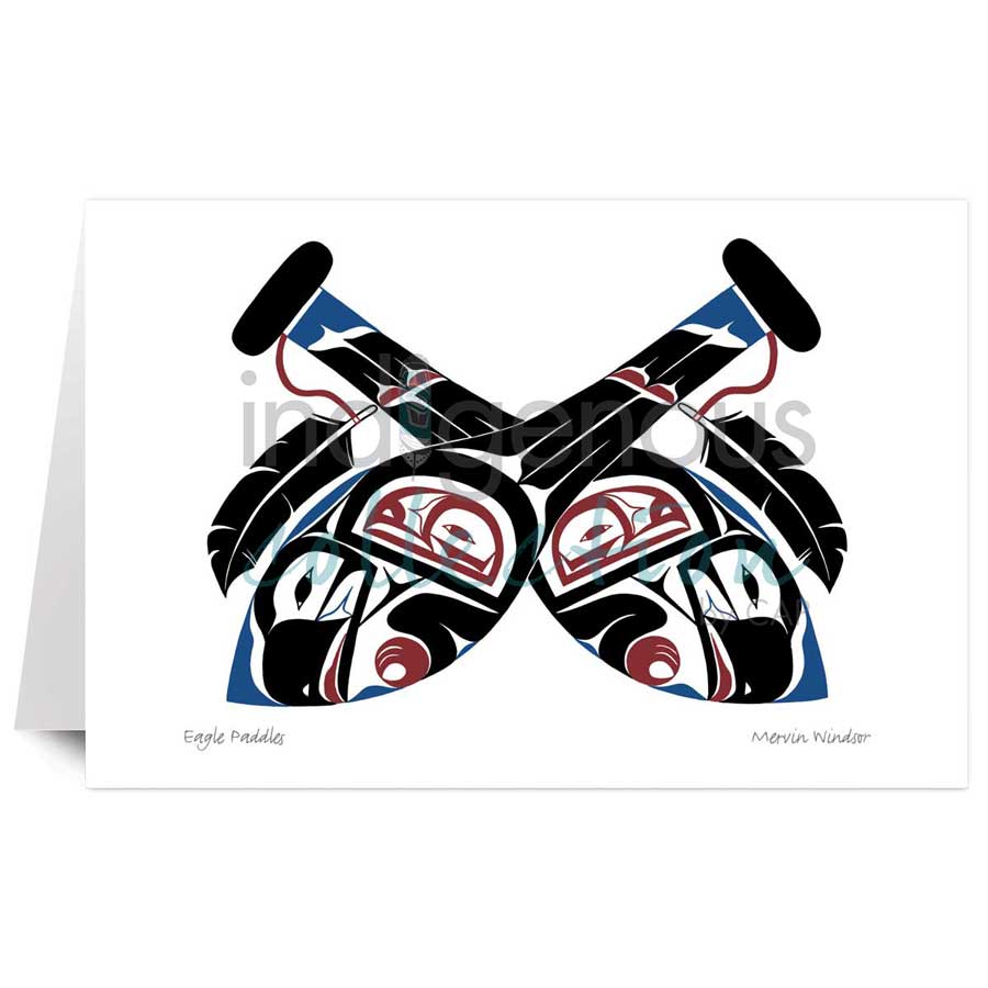 Eagle Paddles by artist Mervin Windsor