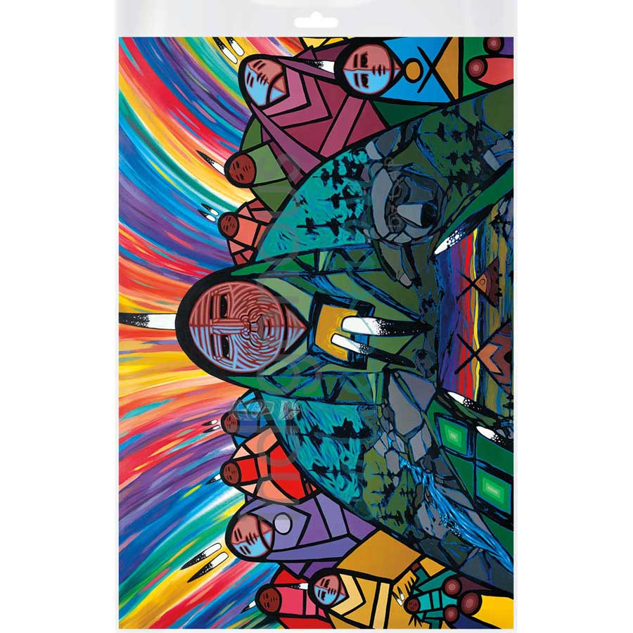 Being Around Grandma by artist Jerry Whitehead - Cree. Indigenous Collection