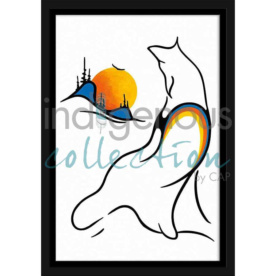 Calling For Love by artist Clemance Wescoupe - Ojibway. Indigenous Collection
