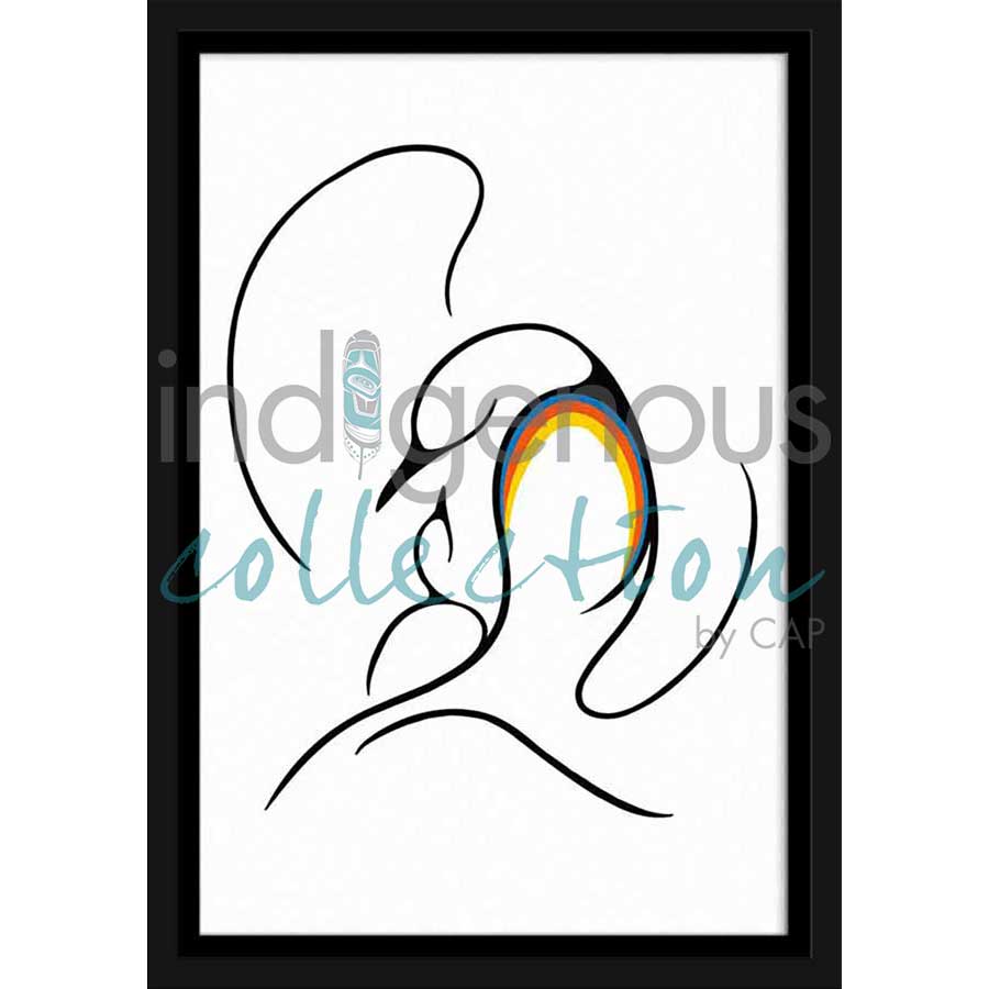 Mother's Love by artist Clemance Wescoupe - Ojibway. Indigenous Collection