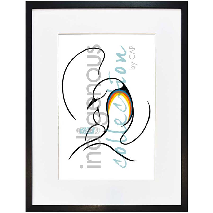 Mother's Love by artist Clemance Wescoupe - Ojibway. Indigenous Collection