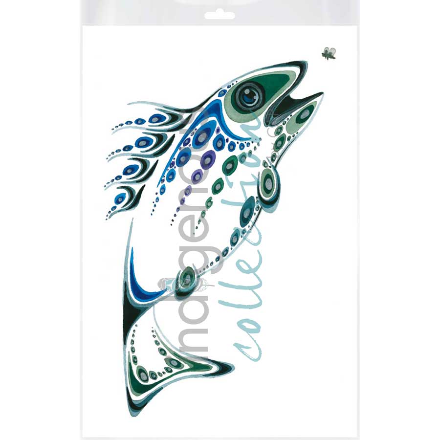 Hungry Fish by artist Ray Baptiste - Ojibway. Indigenous Collection