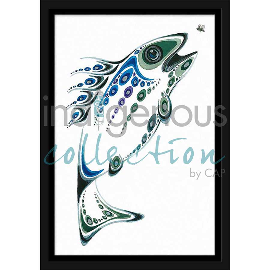 Hungry Fish by artist Ray Baptiste - Ojibway. Indigenous Collection