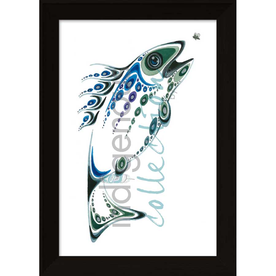 Hungry Fish by artist Ray Baptiste - Ojibway. Indigenous Collection