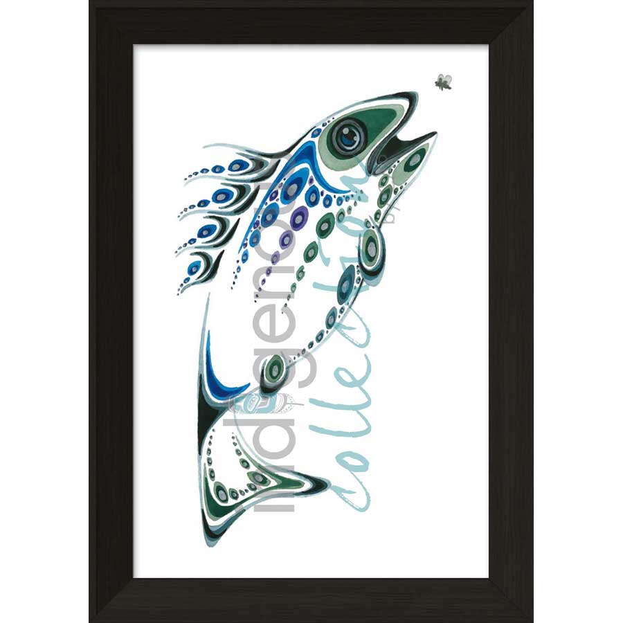 Hungry Fish by artist Ray Baptiste - Ojibway. Indigenous Collection