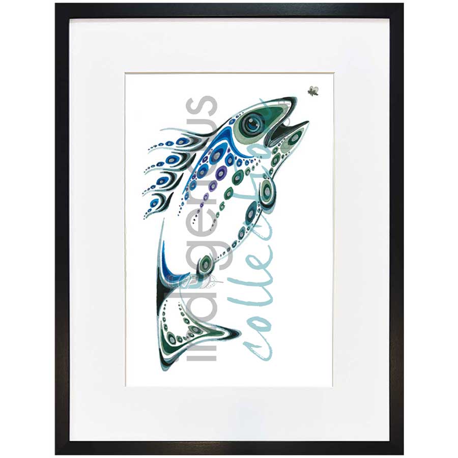 Hungry Fish by artist Ray Baptiste - Ojibway. Indigenous Collection