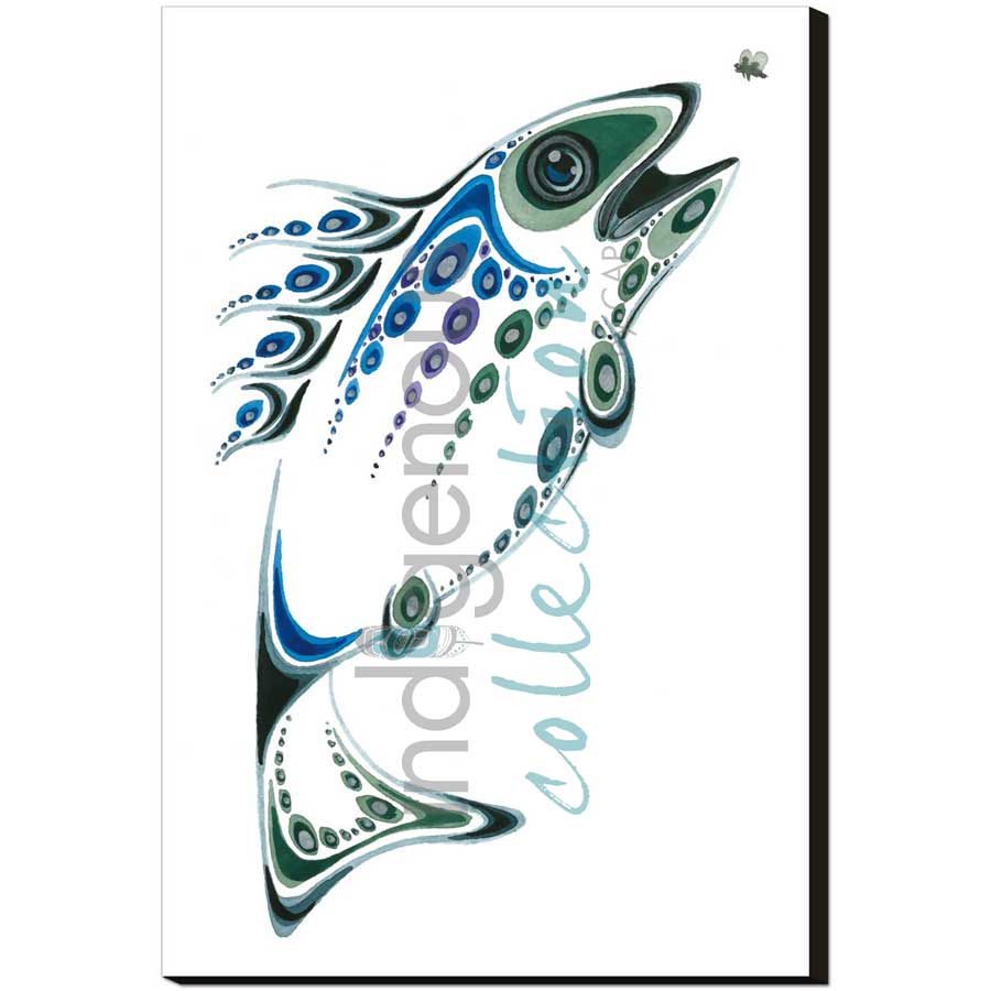Hungry Fish by artist Ray Baptiste - Ojibway. Indigenous Collection