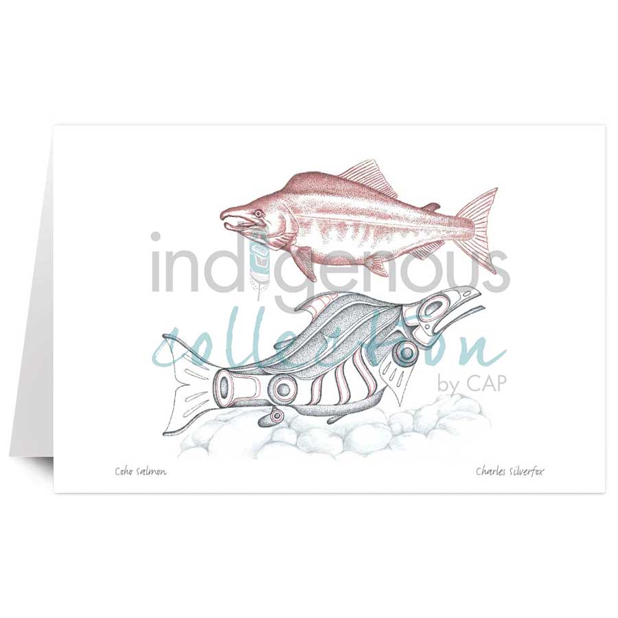 Coho Salmon by artist Charles Silverfox