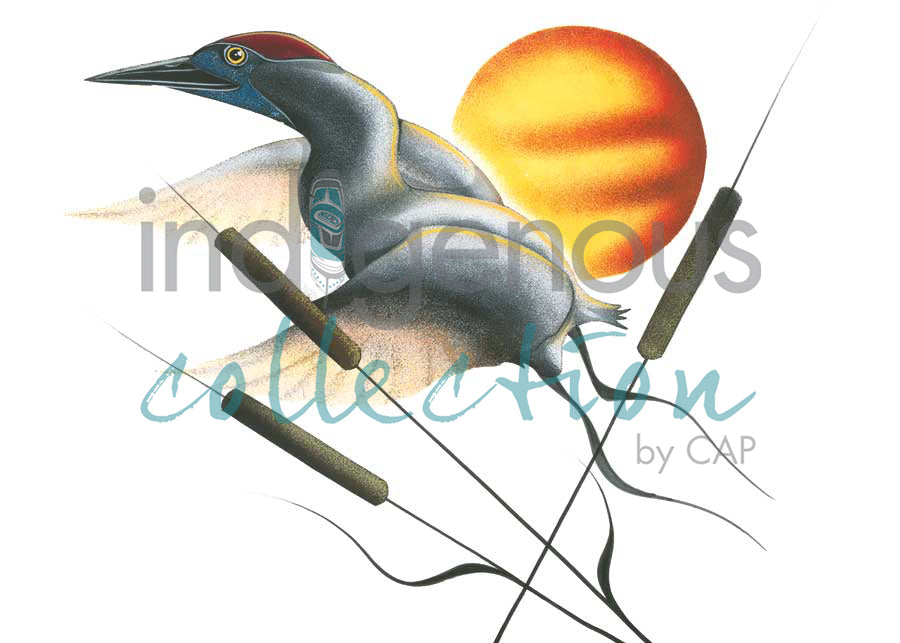 Sandhill Crane by artist Garnet Tobacco