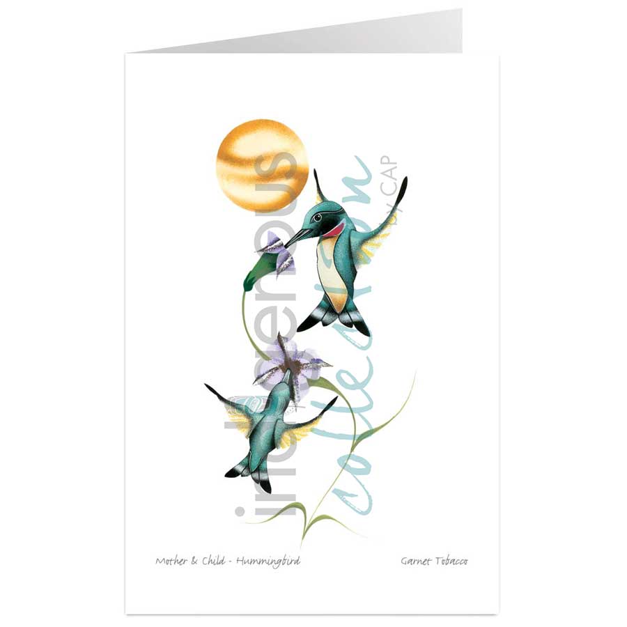 Mother & Child - Hummingbird by artist Garnet Tobacco