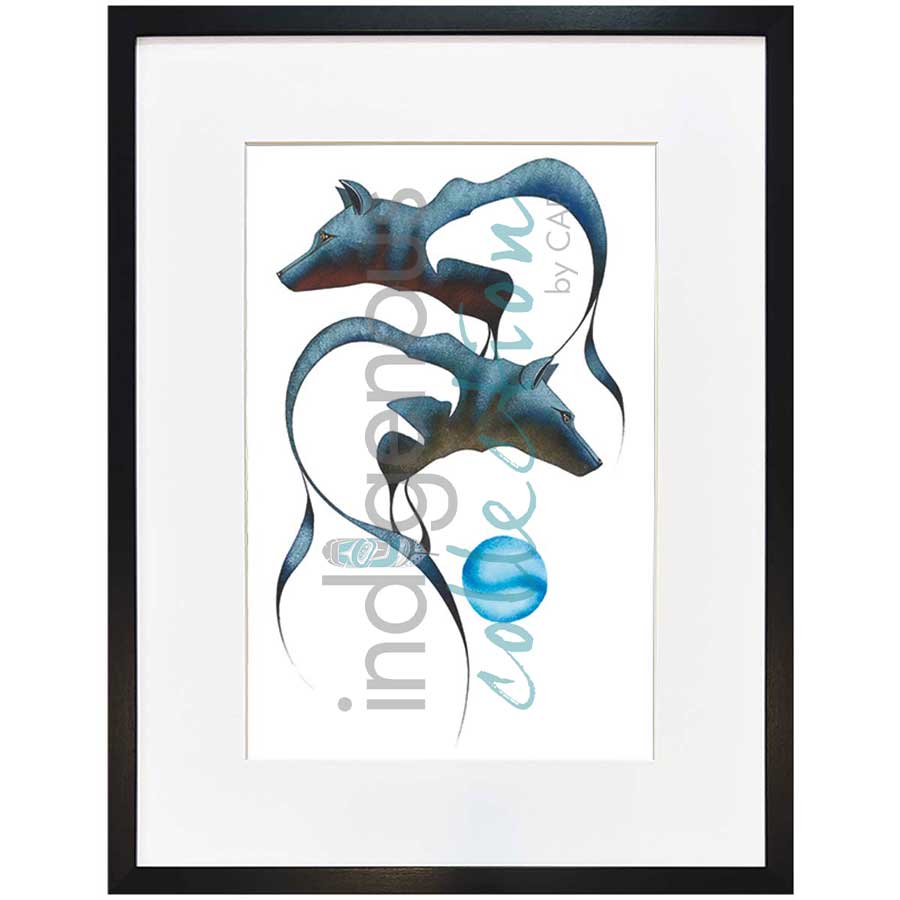 Majestic Hunters by artist Garnet Tobacco - Cree. Indigenous Collection