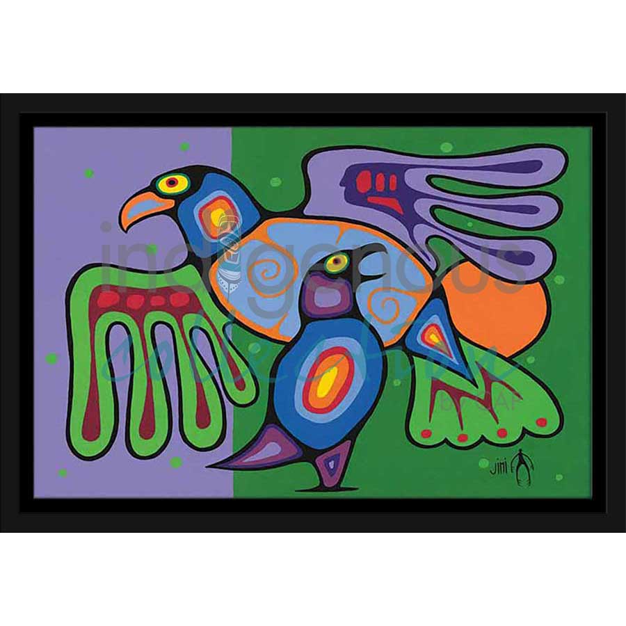 A Mother's Love by artist Jim Oskineegish - Ojibway. Indigenous Collection