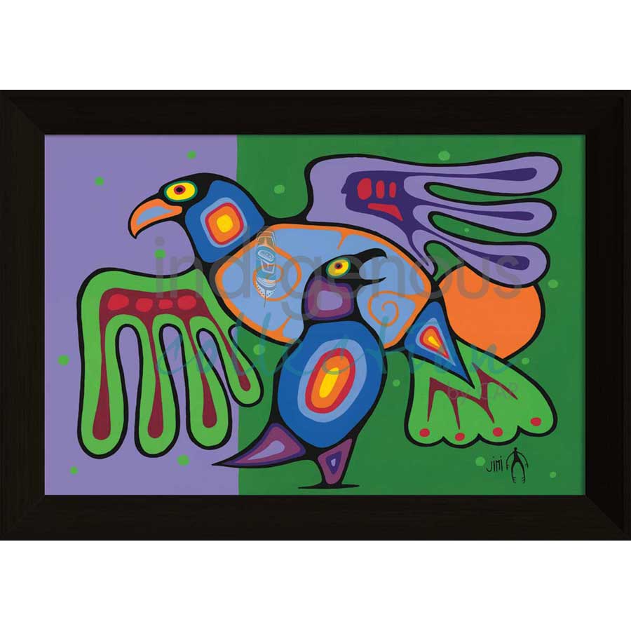 A Mother's Love by artist Jim Oskineegish - Ojibway. Indigenous Collection