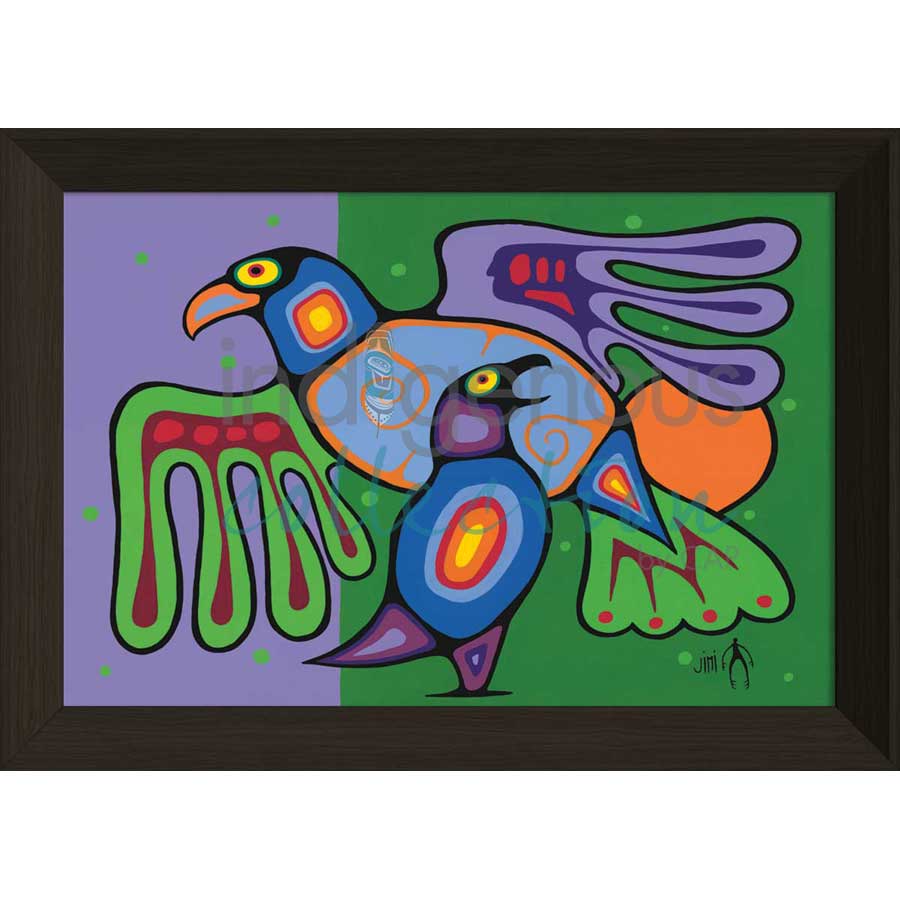 A Mother's Love by artist Jim Oskineegish - Ojibway. Indigenous Collection