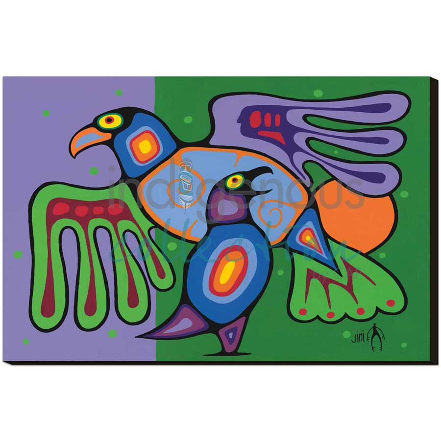 A Mother's Love by artist Jim Oskineegish - Ojibway. Indigenous Collection