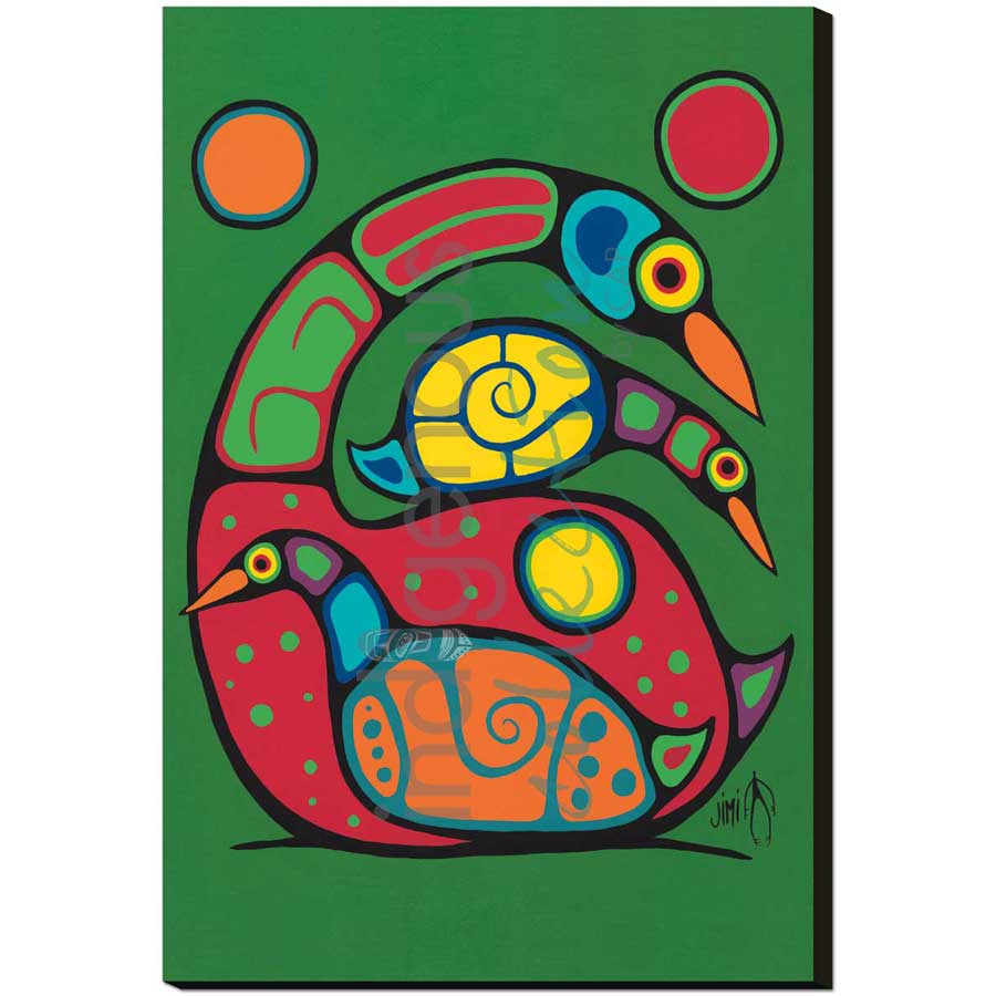 You Can Do It by artist Jim Oskineegish - Ojibway. Indigenous Collection