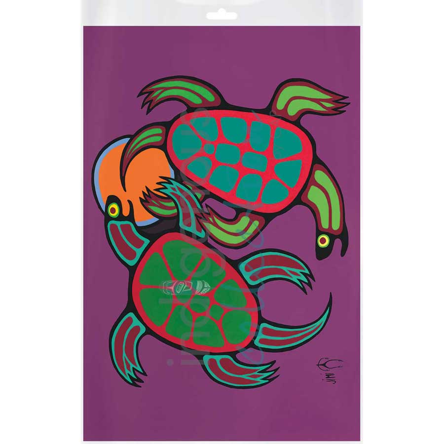 Playful Time by artist Jim Oskineegish - Ojibway. Indigenous Collection
