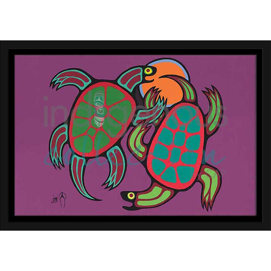 Playful Time by artist Jim Oskineegish - Ojibway. Indigenous Collection
