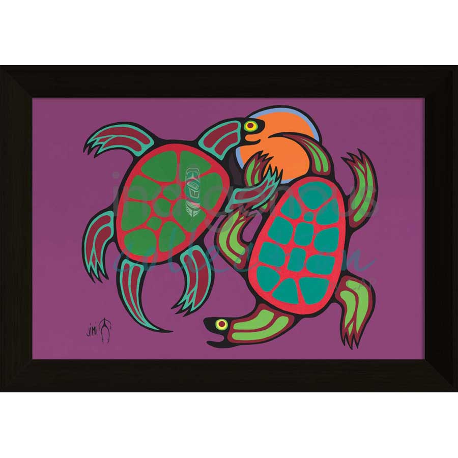 Playful Time by artist Jim Oskineegish - Ojibway. Indigenous Collection