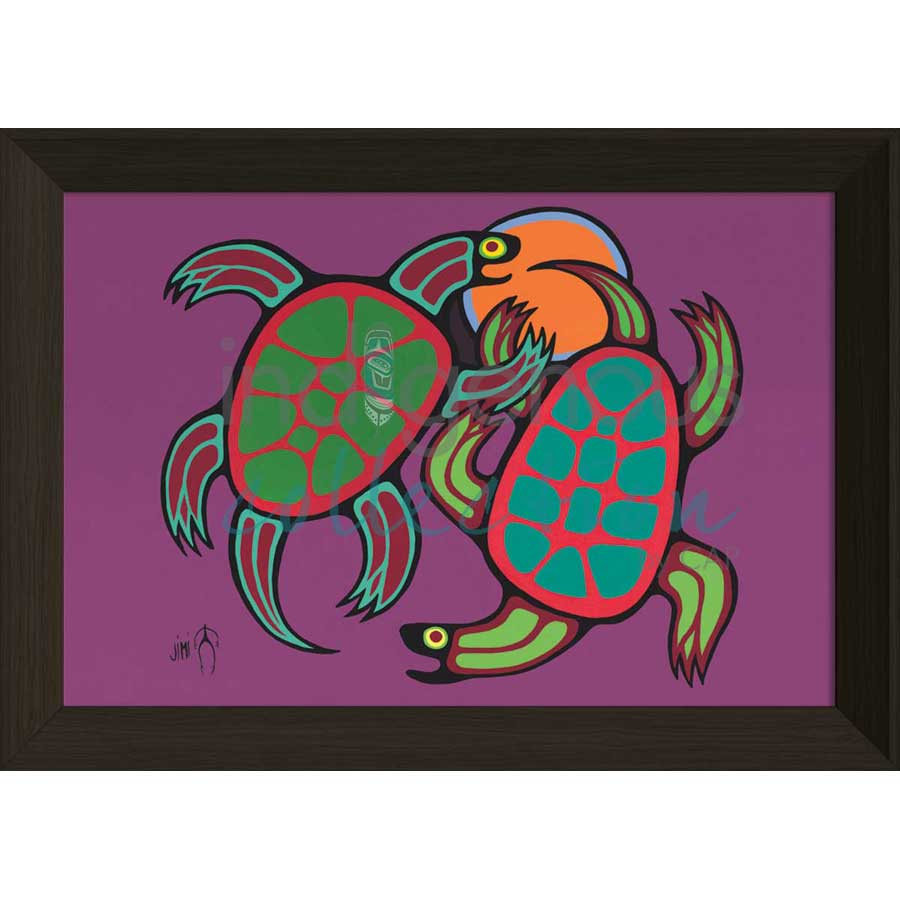 Playful Time by artist Jim Oskineegish - Ojibway. Indigenous Collection