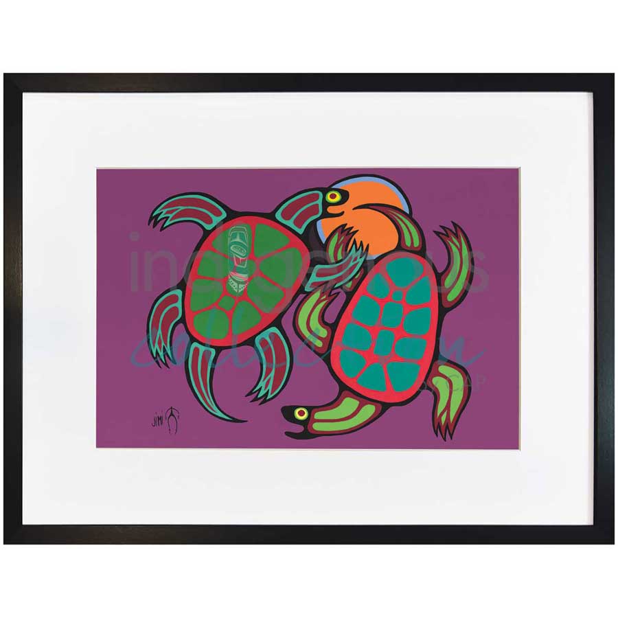 Playful Time by artist Jim Oskineegish - Ojibway. Indigenous Collection