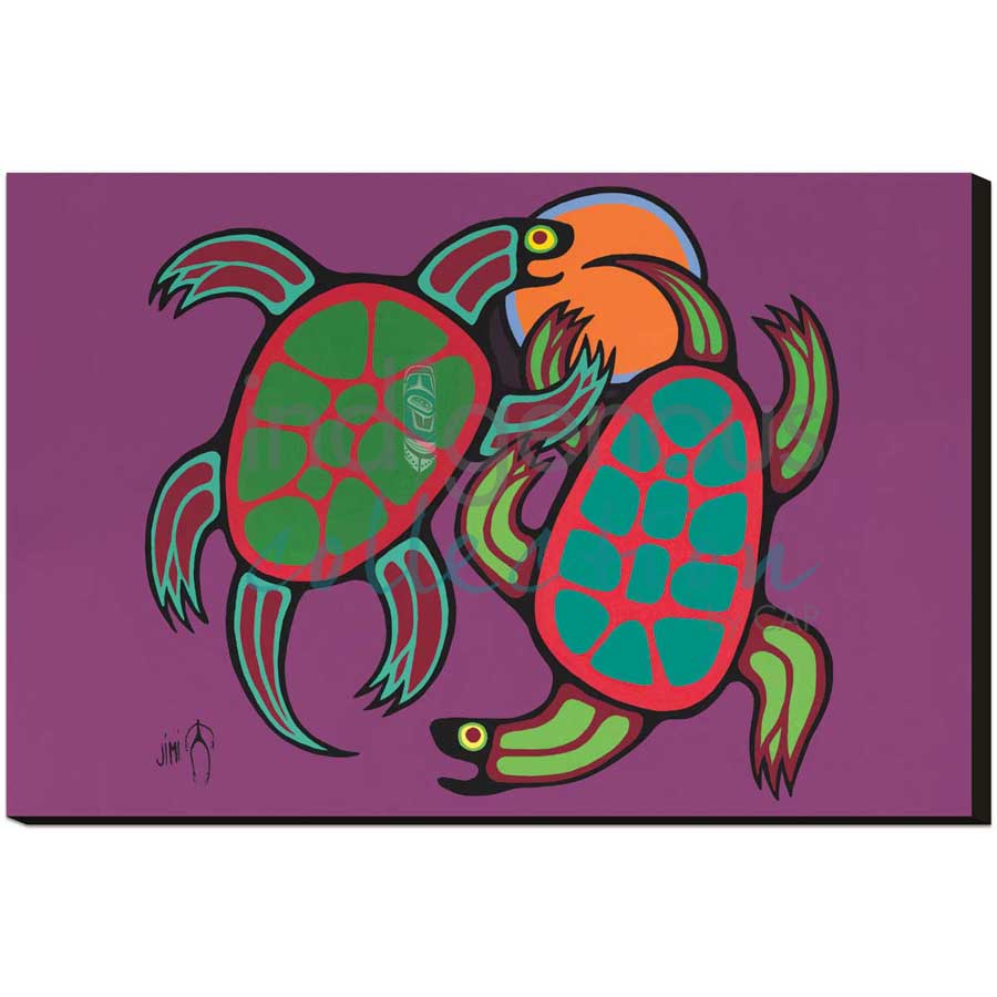 Playful Time by artist Jim Oskineegish - Ojibway. Indigenous Collection
