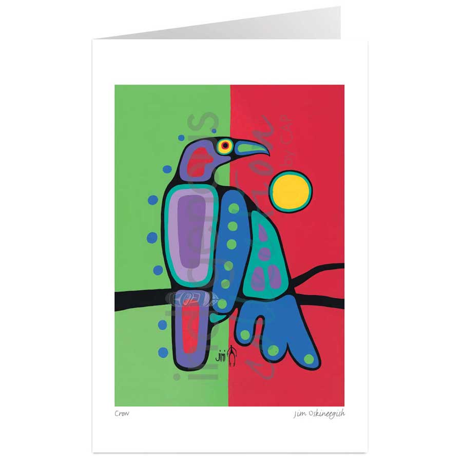 Crow by artist Jim Oskineegish