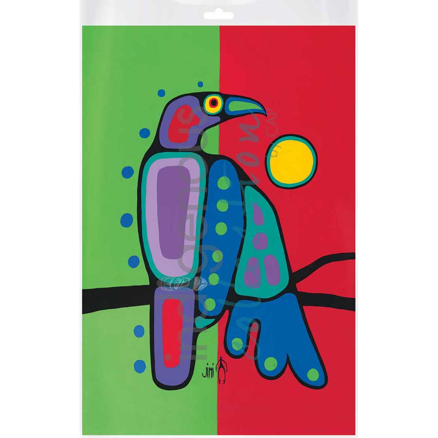 Crow by artist Jim Oskineegish - Ojibway. Indigenous Collection