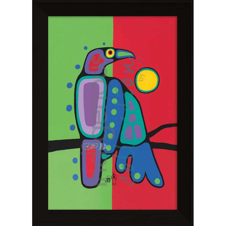 Crow by artist Jim Oskineegish - Ojibway. Indigenous Collection