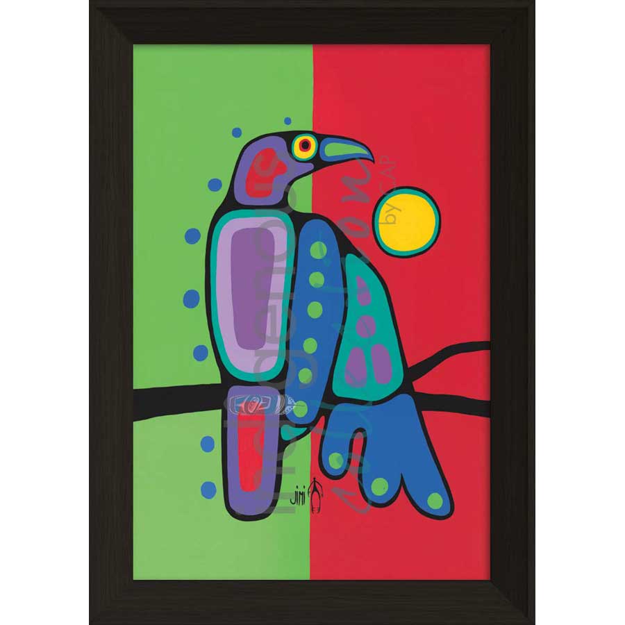 Crow by artist Jim Oskineegish - Ojibway. Indigenous Collection
