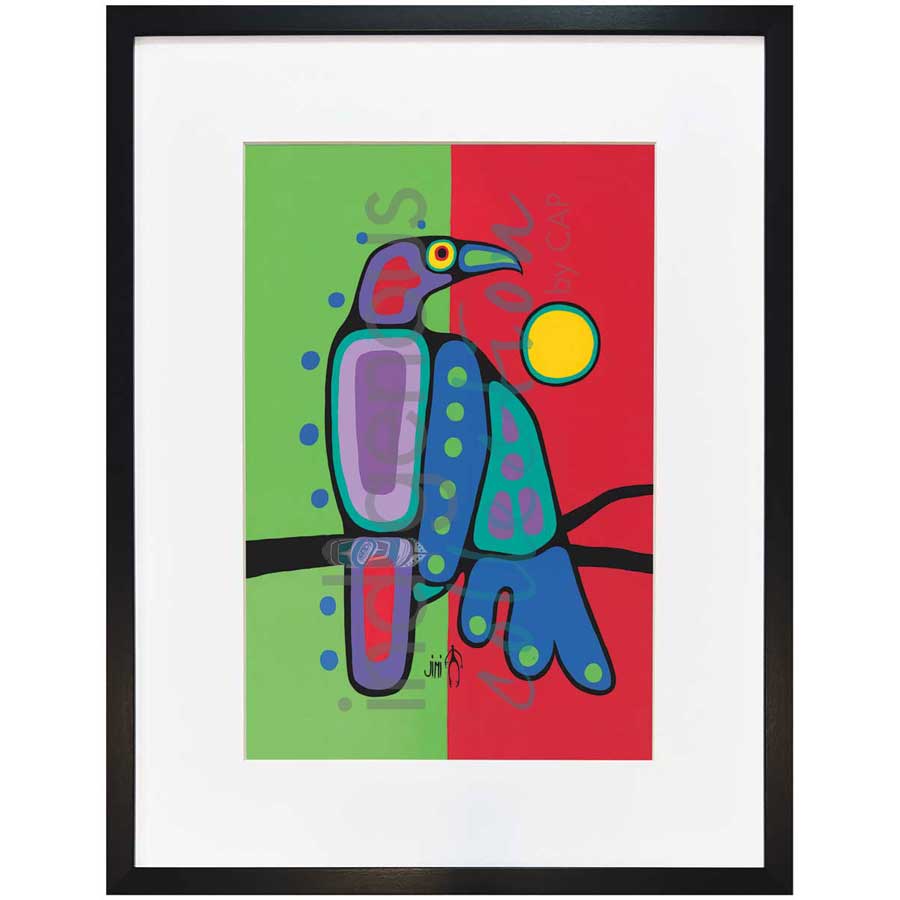 Crow by artist Jim Oskineegish - Ojibway. Indigenous Collection