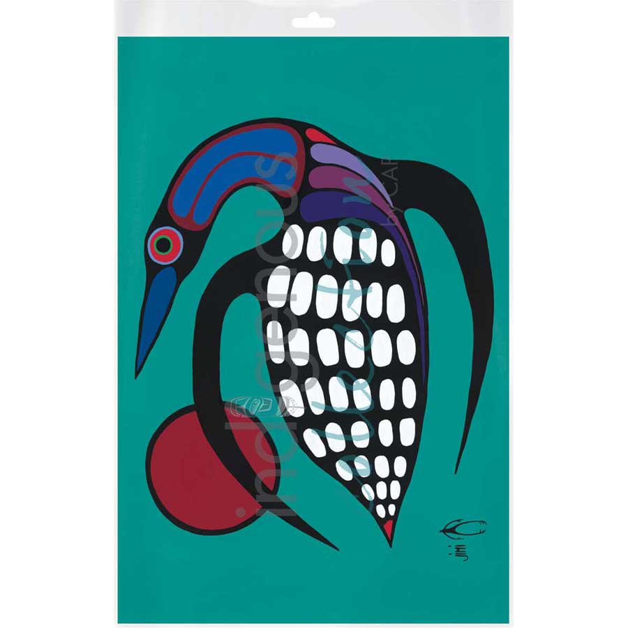 The Majestic Loon by artist Jim Oskineegish - Ojibway. Indigenous Collection