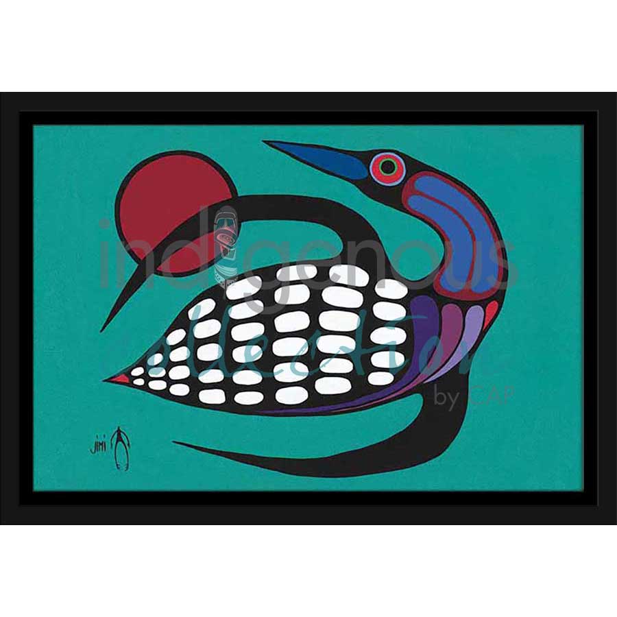 The Majestic Loon by artist Jim Oskineegish - Ojibway. Indigenous Collection