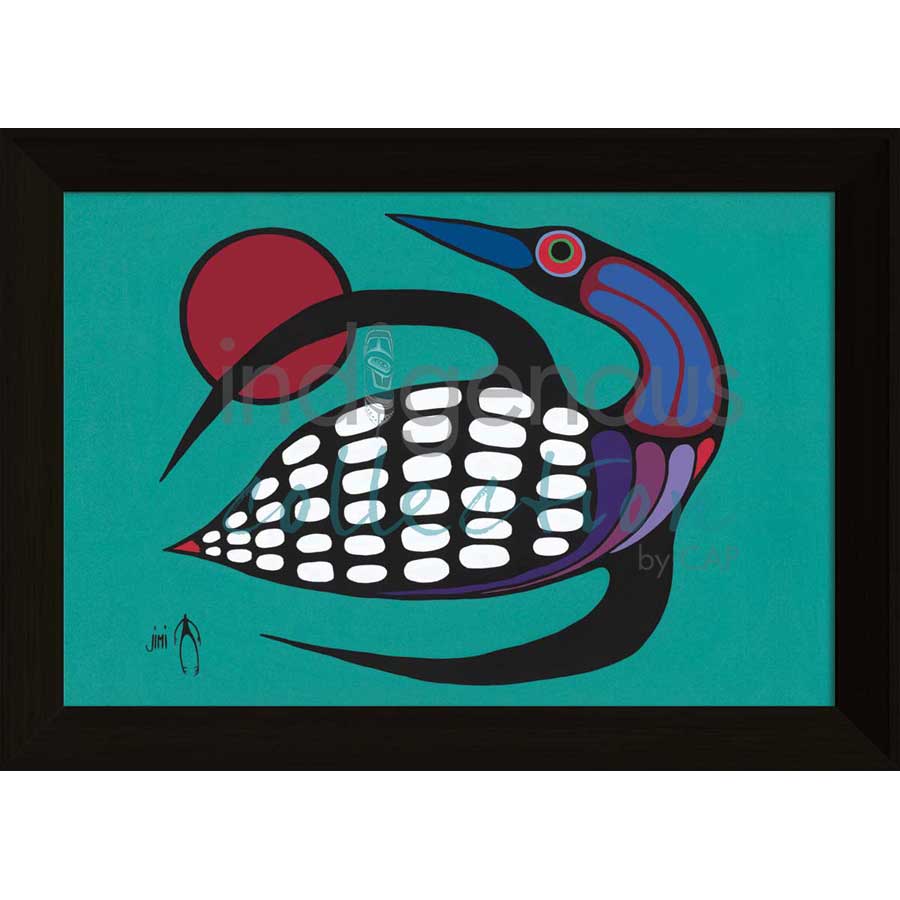 The Majestic Loon by artist Jim Oskineegish - Ojibway. Indigenous Collection