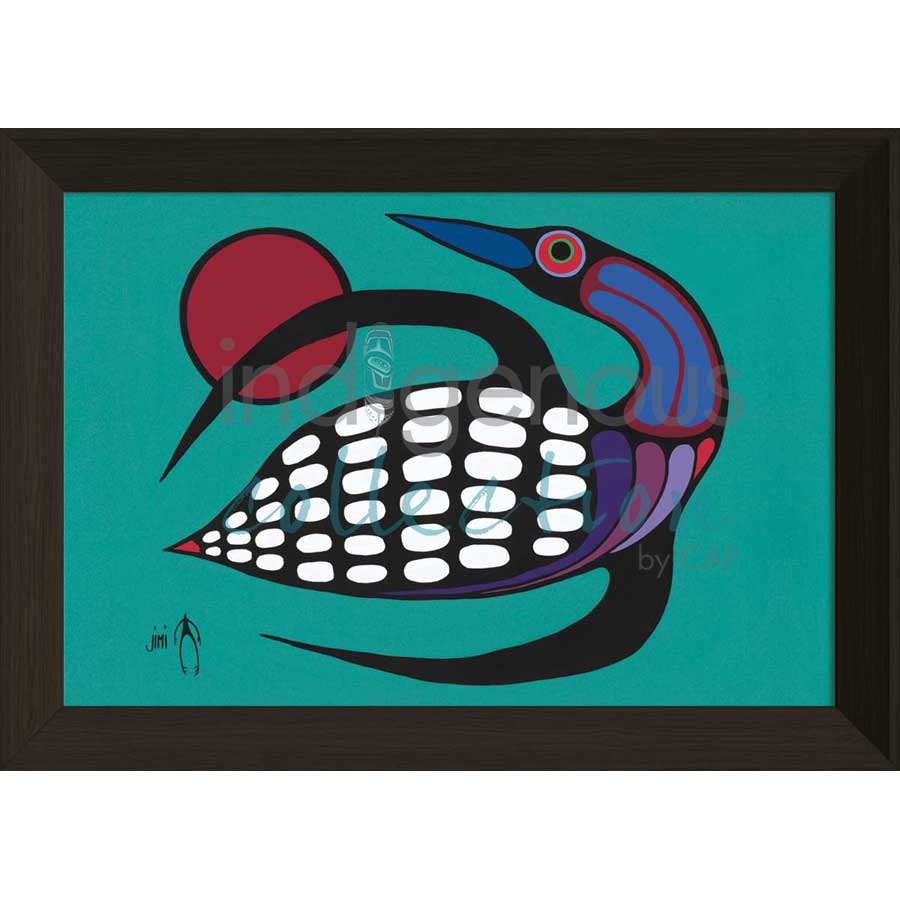 The Majestic Loon by artist Jim Oskineegish - Ojibway. Indigenous Collection