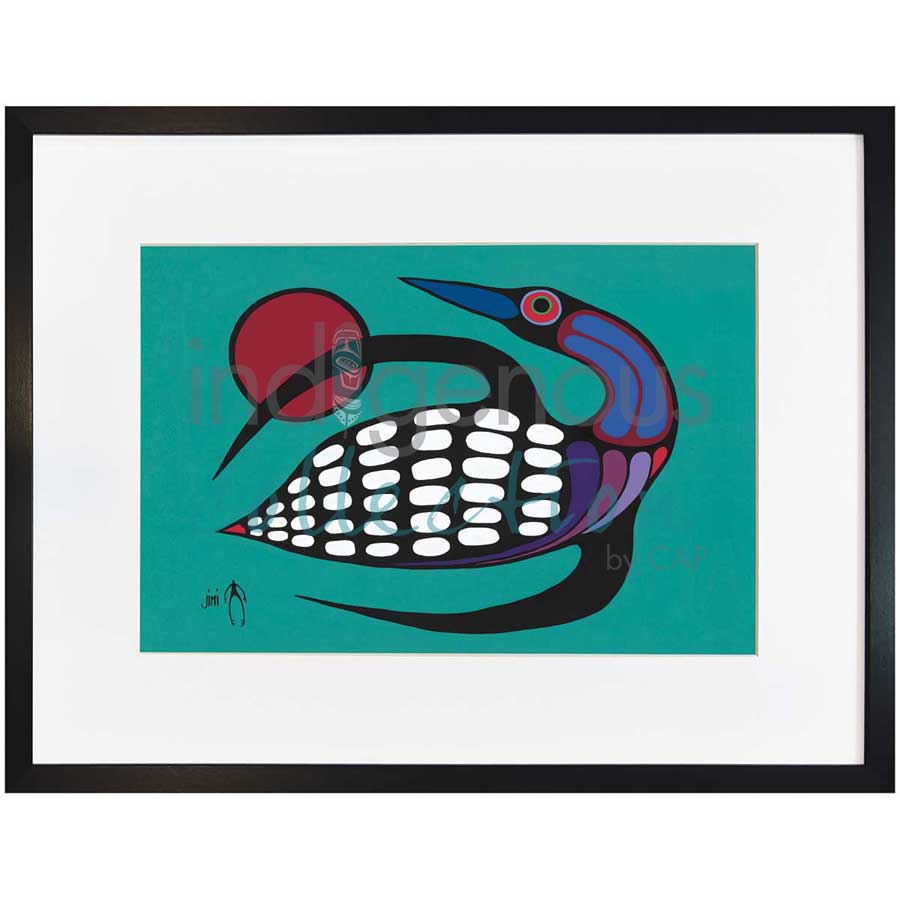 The Majestic Loon by artist Jim Oskineegish - Ojibway. Indigenous Collection