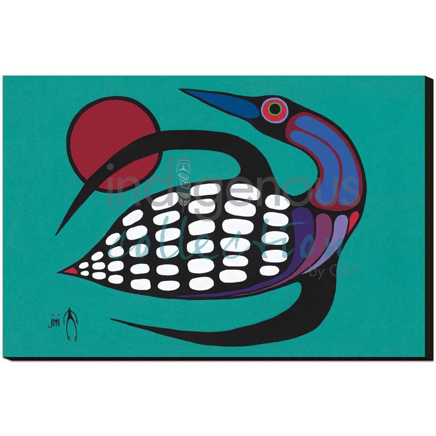The Majestic Loon by artist Jim Oskineegish - Ojibway. Indigenous Collection