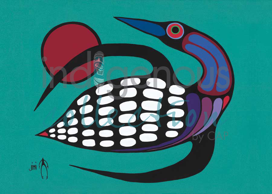 The Majestic Loon by artist Jim Oskineegish