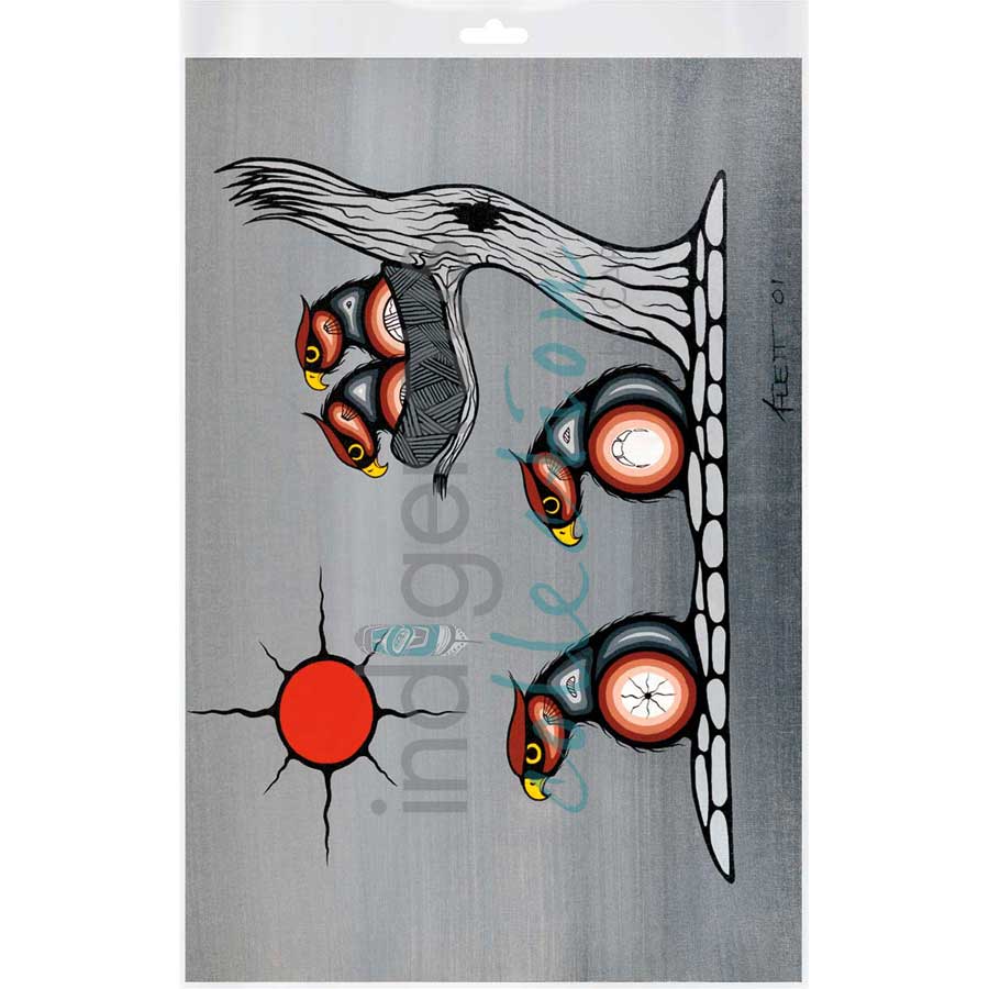 Family by artist Kurt Flett - Oji-Cree. Indigenous Collection