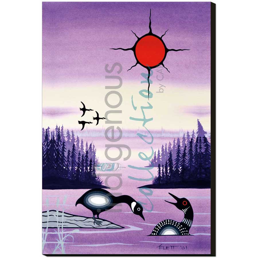 Playtime by artist Kurt Flett - Oji-Cree. Indigenous Collection