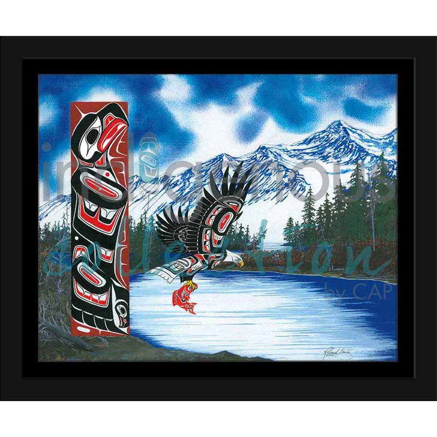 Blue Eagle by artist Richard Shorty - Northern Tutchone. Indigenous Collection