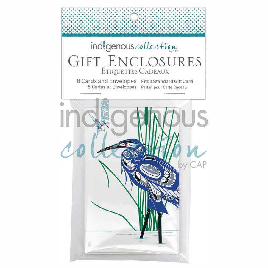 Hummingbird & Blue Heron Gift Enclosure Cards by artist Richard Shorty