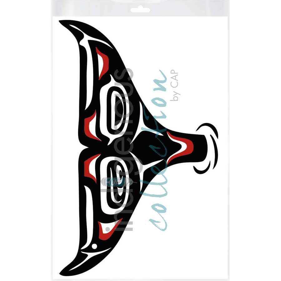 Whale Tail by artist Pauline Bull - Interior Salish. Indigenous Collection