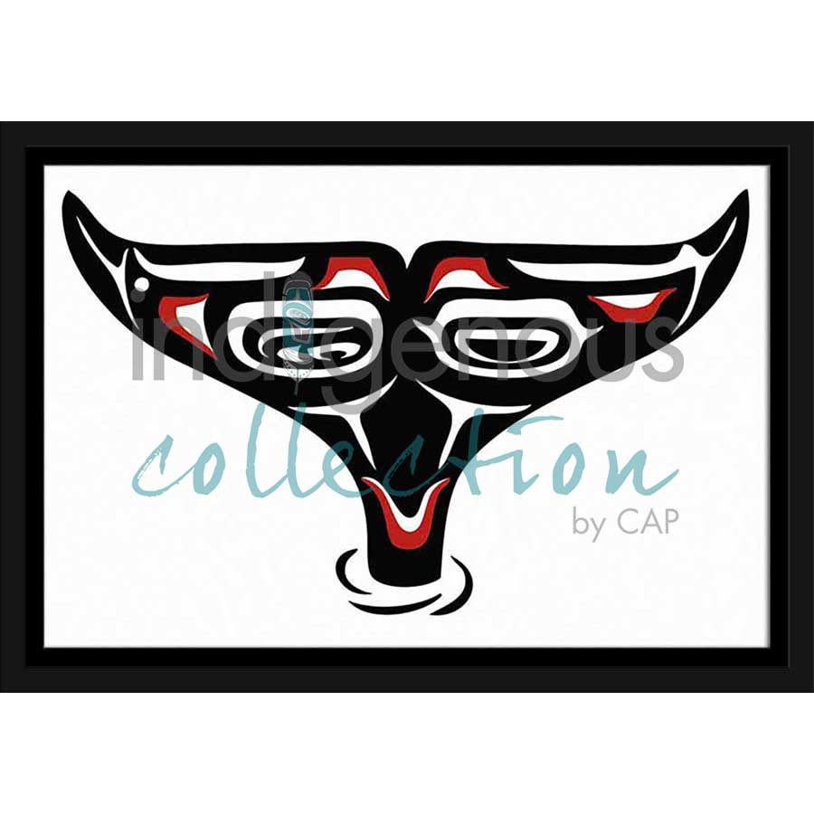 Whale Tail by artist Pauline Bull - Interior Salish. Indigenous Collection