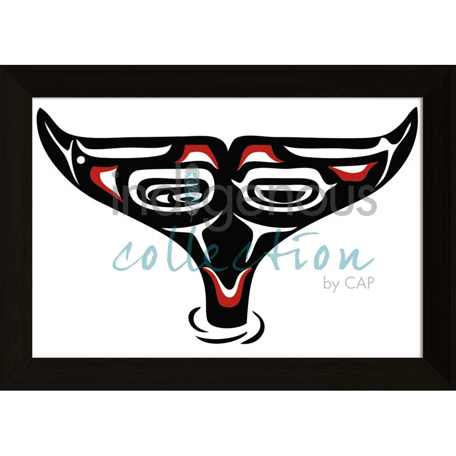 Whale Tail by artist Pauline Bull - Interior Salish. Indigenous Collection