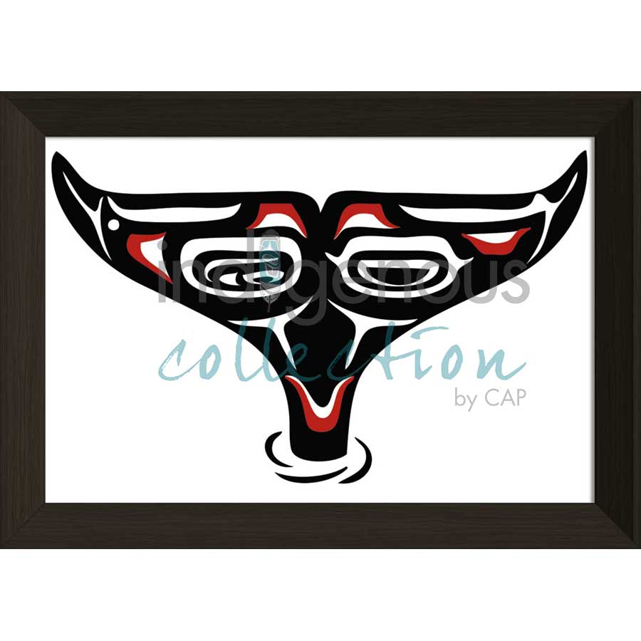 Whale Tail by artist Pauline Bull - Interior Salish. Indigenous Collection
