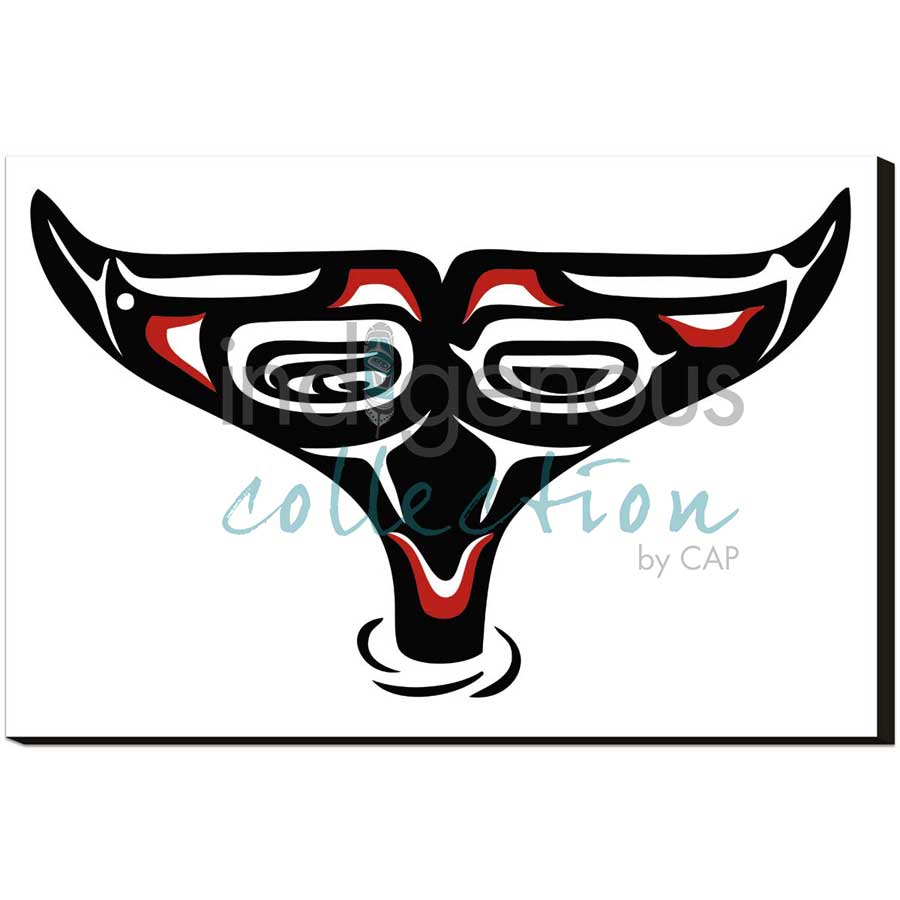 Whale Tail by artist Pauline Bull - Interior Salish. Indigenous Collection